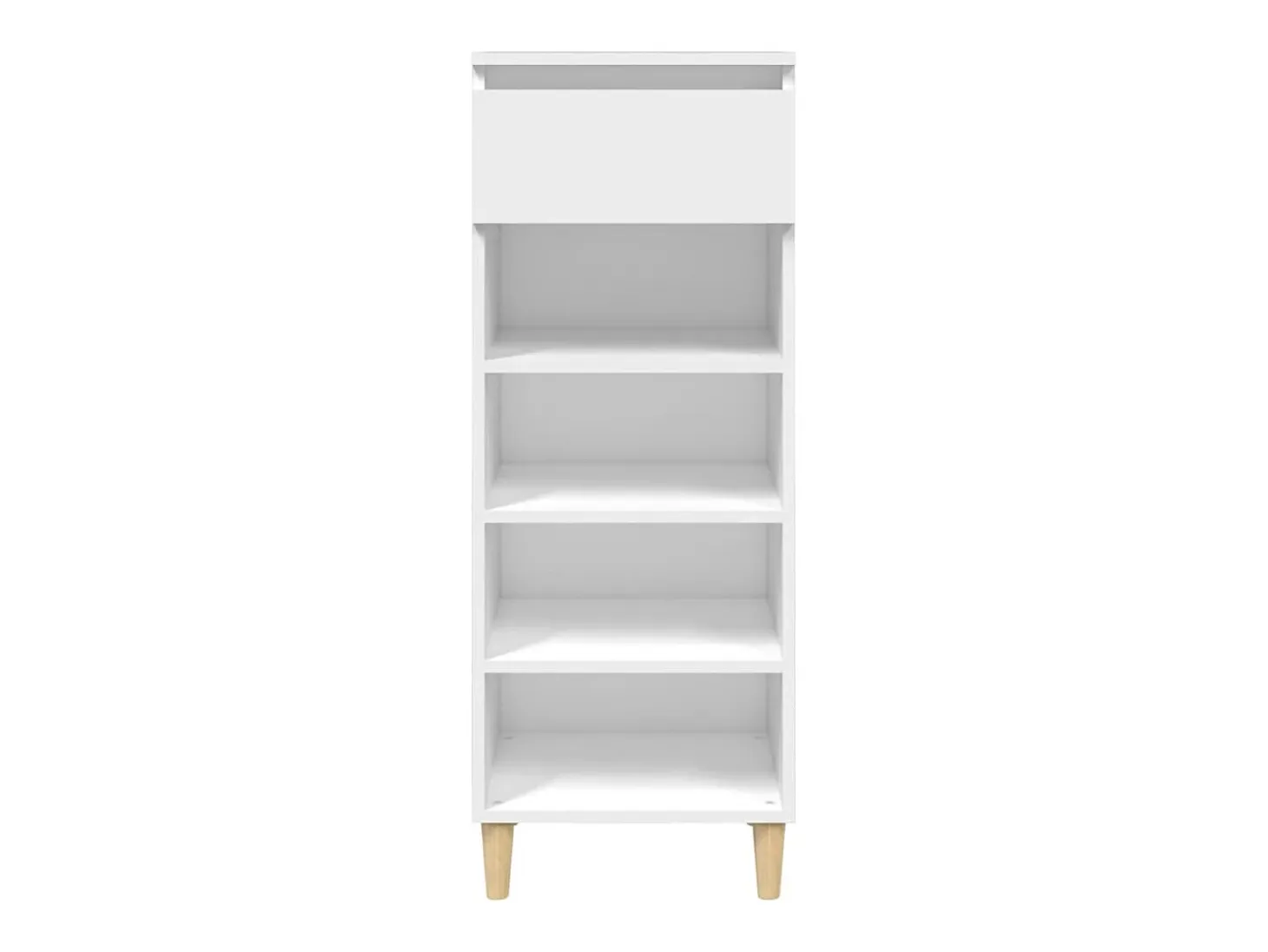 Zapatero blanco 40x36x105 cm Madera contrachapada