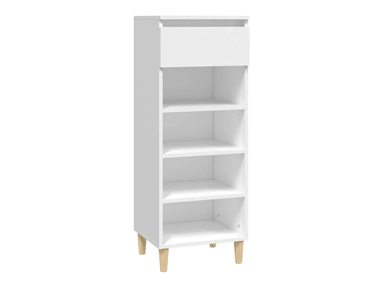 Zapatero blanco 40x36x105 cm Madera contrachapada
