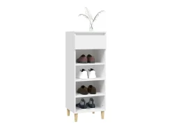Zapatero blanco 40x36x105 cm Madera contrachapada