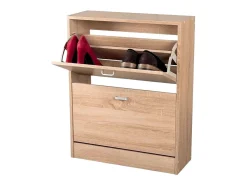 Zapatero Boreal 2 puertas abatibles 6 pares cambria 80x63x24 cm