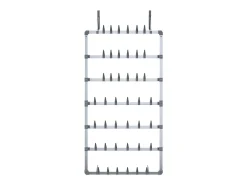 Zapatero colgante Plata 66x13x139 cm