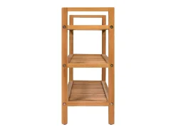Zapatero con 3 estantes 100x27x60 cm Roble macizo