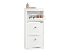 Zapatero con 3 Puertas Abatibles Zapatero Estrecho Organizador para Zapatos Blanco 117 x 53 x 24 cm FSR94-W SoBuy ES
