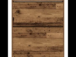 Zapatero con cajón extraíble, madera antigua, 80x21x87,5 cm