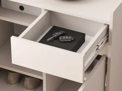 Zapatero con compartimentos y cajón – greige – 70 cm – DIOCE