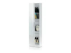 Zapatero con espejo Leo Blanco Artik (Blanco Mate)