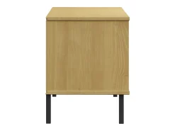 Zapatero con patas de metal Marrón 106x35x45 cm OSLO Madera