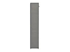 Zapatero con tapa Gris 57x29x162 cm Tela