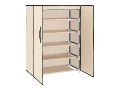 Zapatero Crema 60x28x90 cm Tela