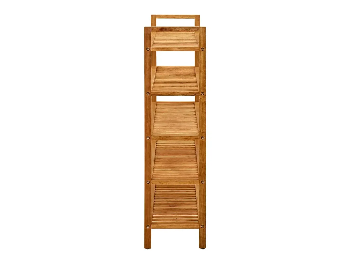 Zapatero de 5 niveles 100x27x100 cm Roble macizo