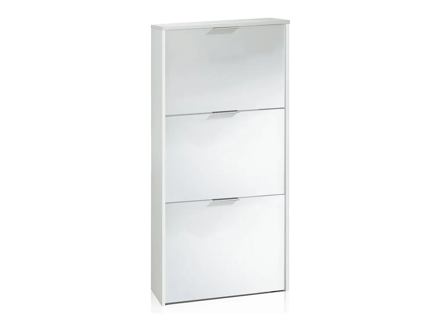 Zapatero de 3 puertas abatibles en blanco 60x113 cm Remi Blanco