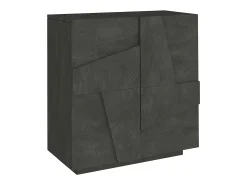 Zapatero de entrada 2 puertas diseño moderno pizarra 16 pares de zapatos Ping A16