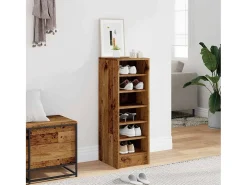 Zapatero de madera antiguo 32x35x92 cm madera contrachapada
