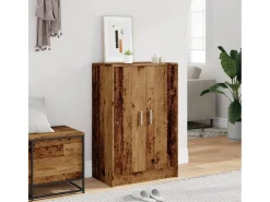 Zapatero de madera antiguo 60x35x92 cm madera contrachapada