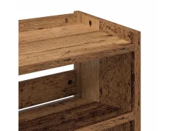 Zapatero de madera antiguo 60x25x62 cm madera de ingeniería