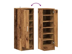 Zapatero de madera antiguo 32x35x92 cm madera contrachapada