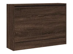 Zapatero de madera de ingeniería marrón roble 80x21x57 cm ES383592