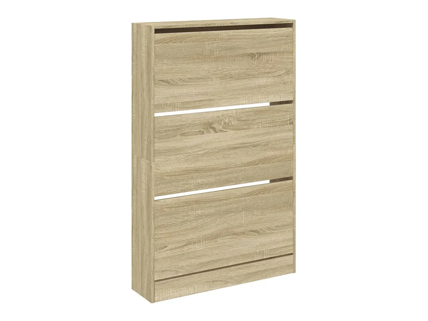 Zapatero de madera de ingeniería roble Sonoma 80x21x125,5 cm ES177046