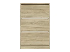 Zapatero de madera de ingeniería roble Sonoma 80x21x125,5 cm ES177046
