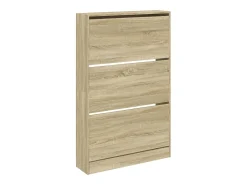 Zapatero de madera de ingeniería roble Sonoma 80x21x125,5 cm ES177046