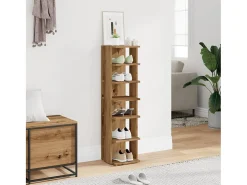 Zapatero de madera de ingeniería de roble hecho a mano
