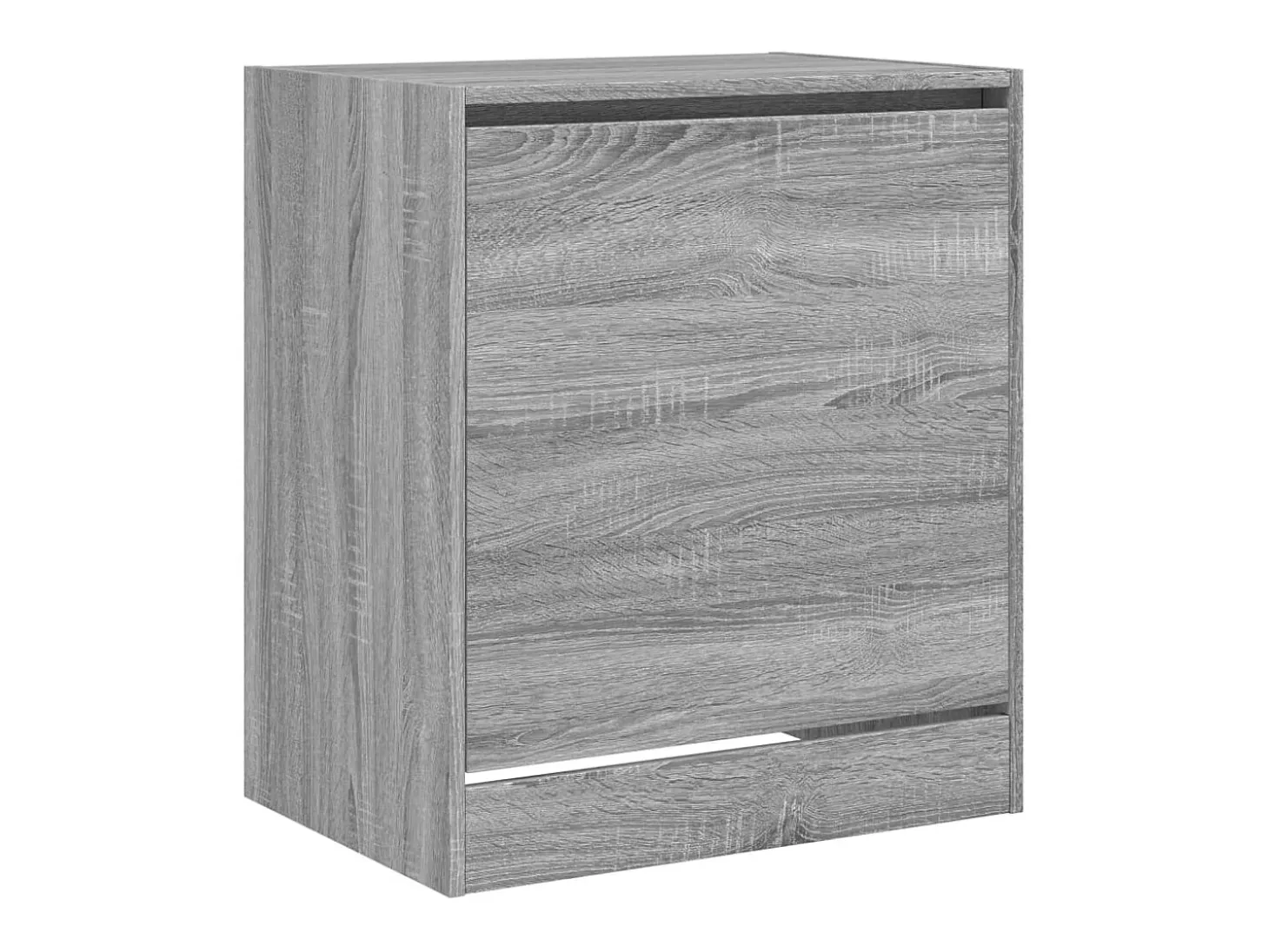 Zapatero de madera de ingeniería gris Sonoma 60x42x69 cm ES743477