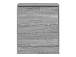 Zapatero de madera de ingeniería gris Sonoma 60x42x69 cm ES743477