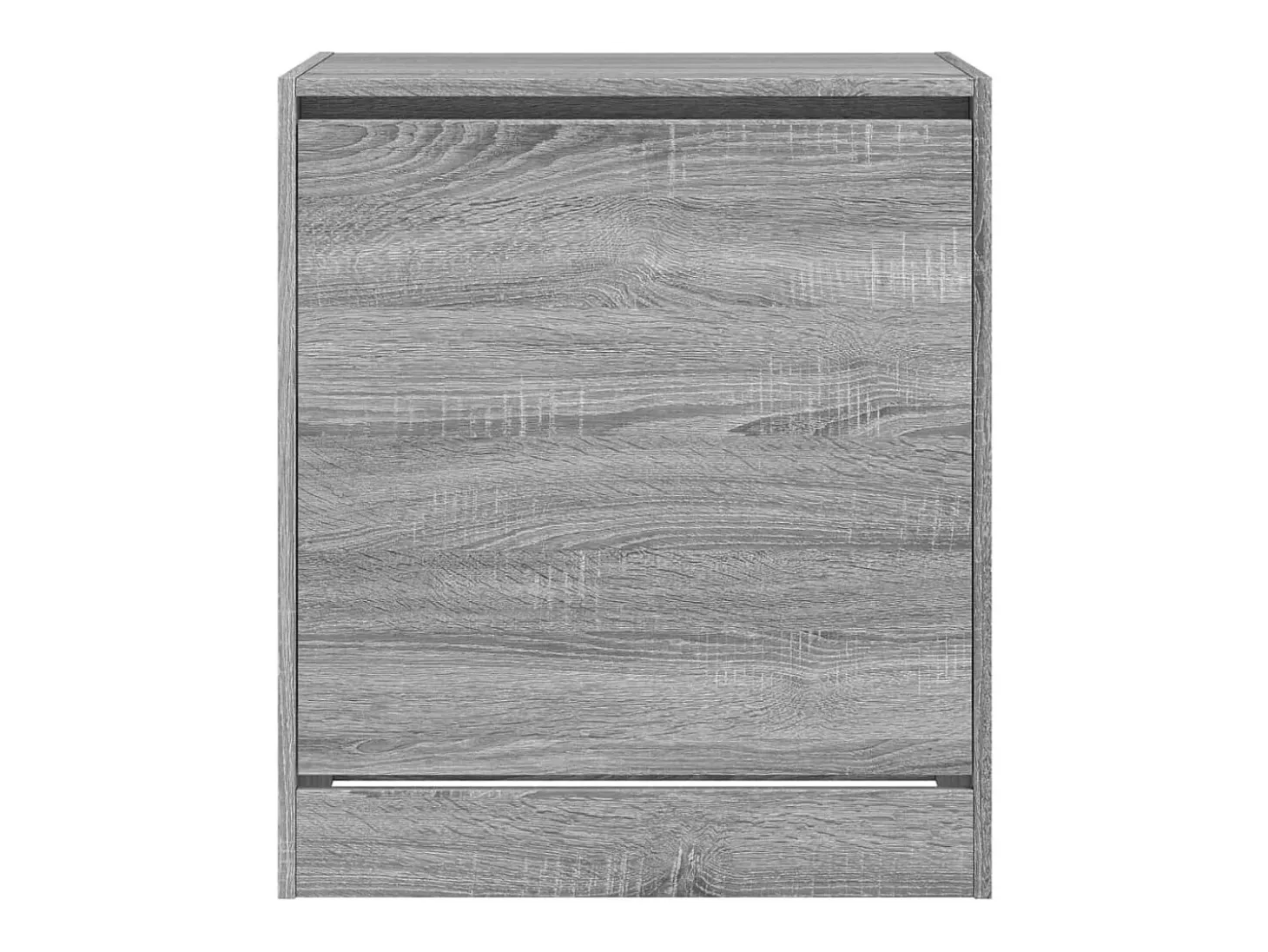 Zapatero de madera de ingeniería gris Sonoma 60x42x69 cm ES743477