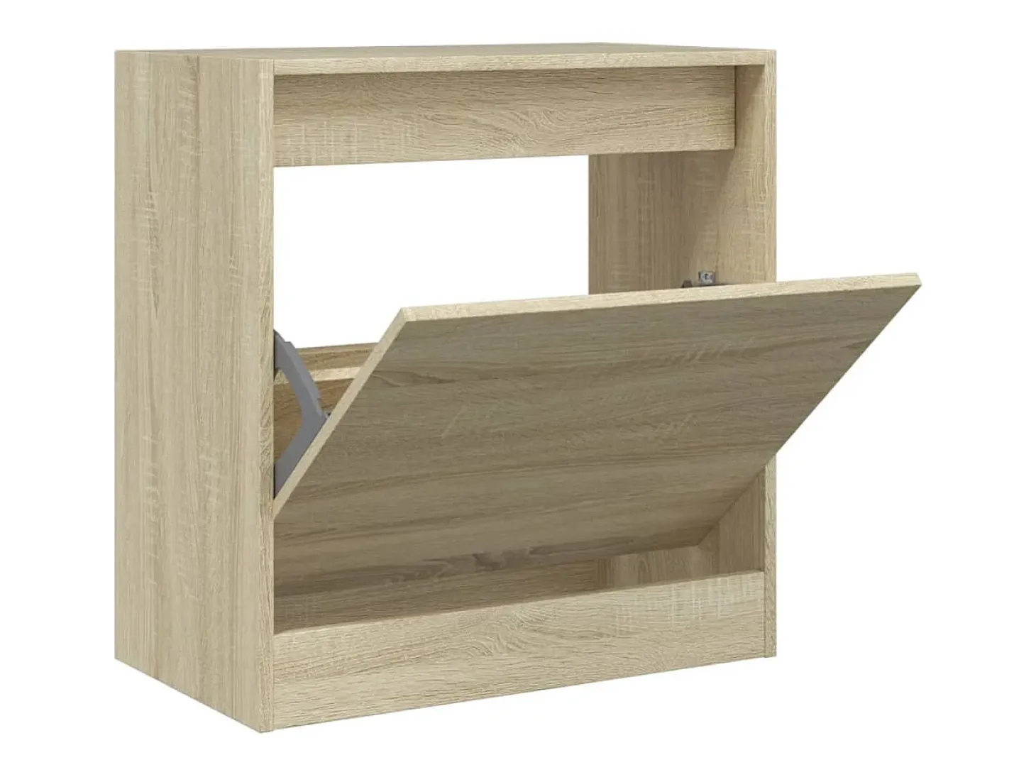 Zapatero de madera de ingeniería roble Sonoma 60x34x63,5 cm ES741719