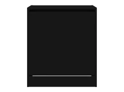 Zapatero de madera de ingeniería negro 60x42x69 cm ES661135
