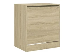 Zapatero de madera de ingeniería roble Sonoma 60x42x69 cm ES746854
