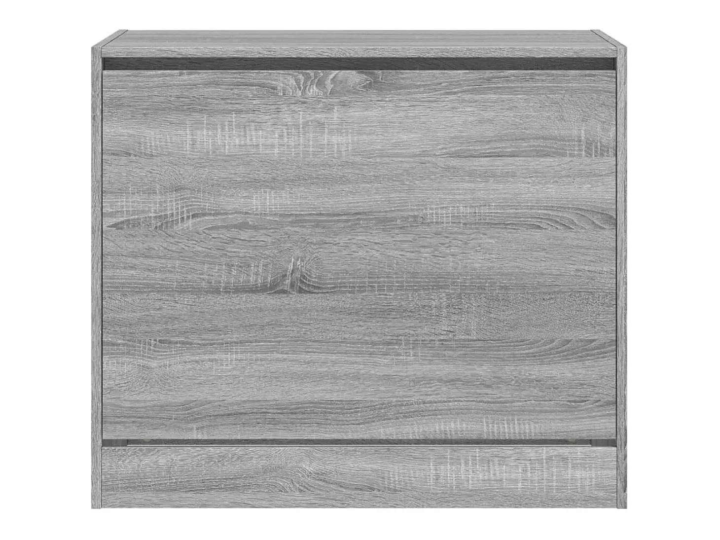 Zapatero de madera de ingeniería gris Sonoma 80x42x69 cm ES553558