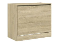 Zapatero de madera de ingeniería roble Sonoma 80x42x69 cm ES307956