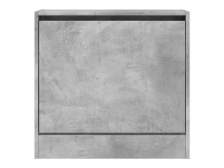 Zapatero de madera de ingeniería gris hormigón 60x21x57 cm ES852534