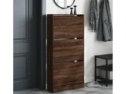 Zapatero de madera de ingeniería roble Sonoma 60x21x125,5 cm ES373828