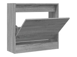 Zapatero de madera de ingeniería gris Sonoma 60x21x57 cm ES971124