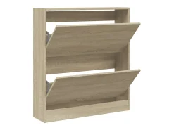 Zapatero de madera de ingeniería roble Sonoma 80x21x87,5 cm ES585474
