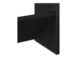 Zapatero de pared - Roble negro, 80 x 18 x 90 cm, madera de ingeniería