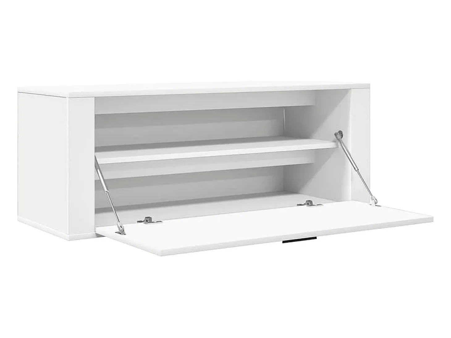 Zapatero de pared Blanco 100x35x38cm Madera de ingeniería