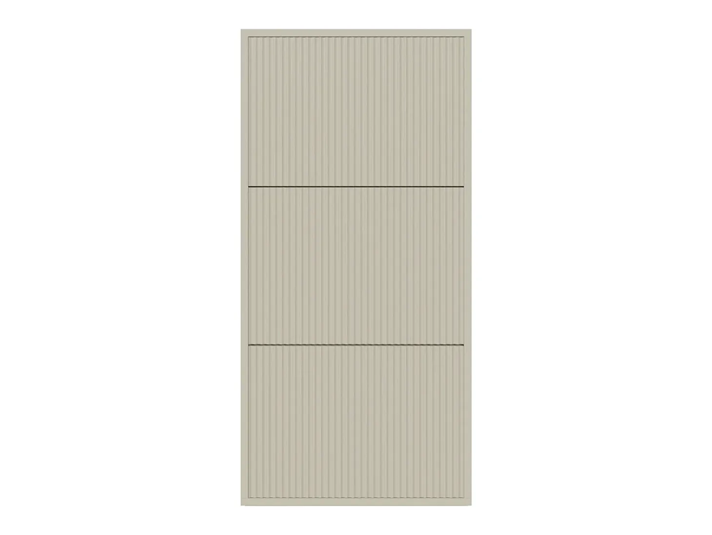 Zapatero de pared con 3 puertas - Greige - 50 cm - VELDIO