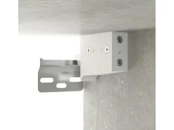 Zapatero de pared gris hormigón 70x35x38 cm