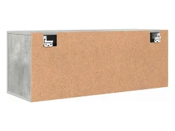 Zapatero de pared gris hormigón 100x35x38 cm