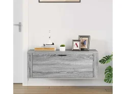Zapatero de pared gris Sonoma 100x35x38 cm