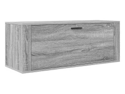 Zapatero de pared gris Sonoma 100x35x38 cm