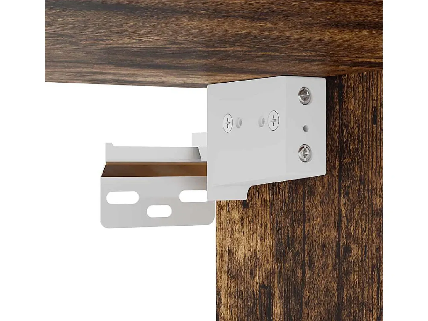 Zapatero de pared Roble ahumado 100x35x38 cm