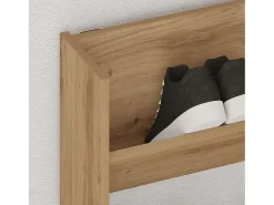 Zapatero de pared, roble artesanal, madera de ingeniería