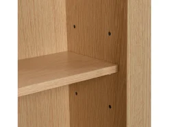 Zapatero de ratán con 4 puertas y 1 cajón, patas y tiradores de madera