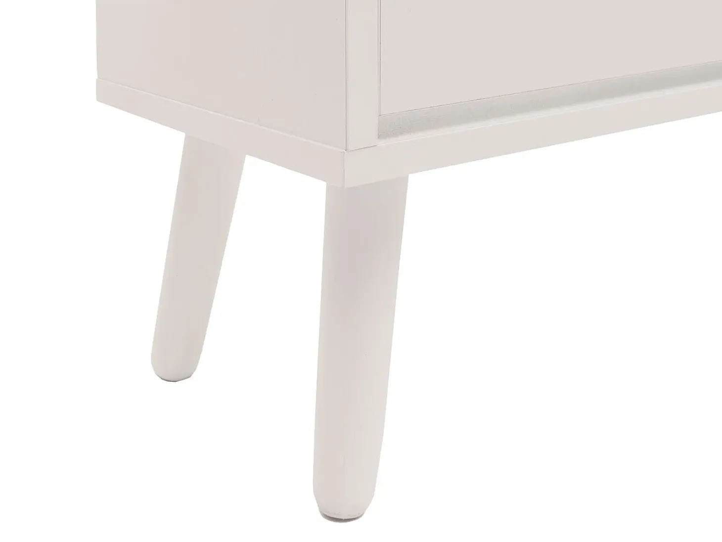 Zapatero de ratán MCW-M37, blanco