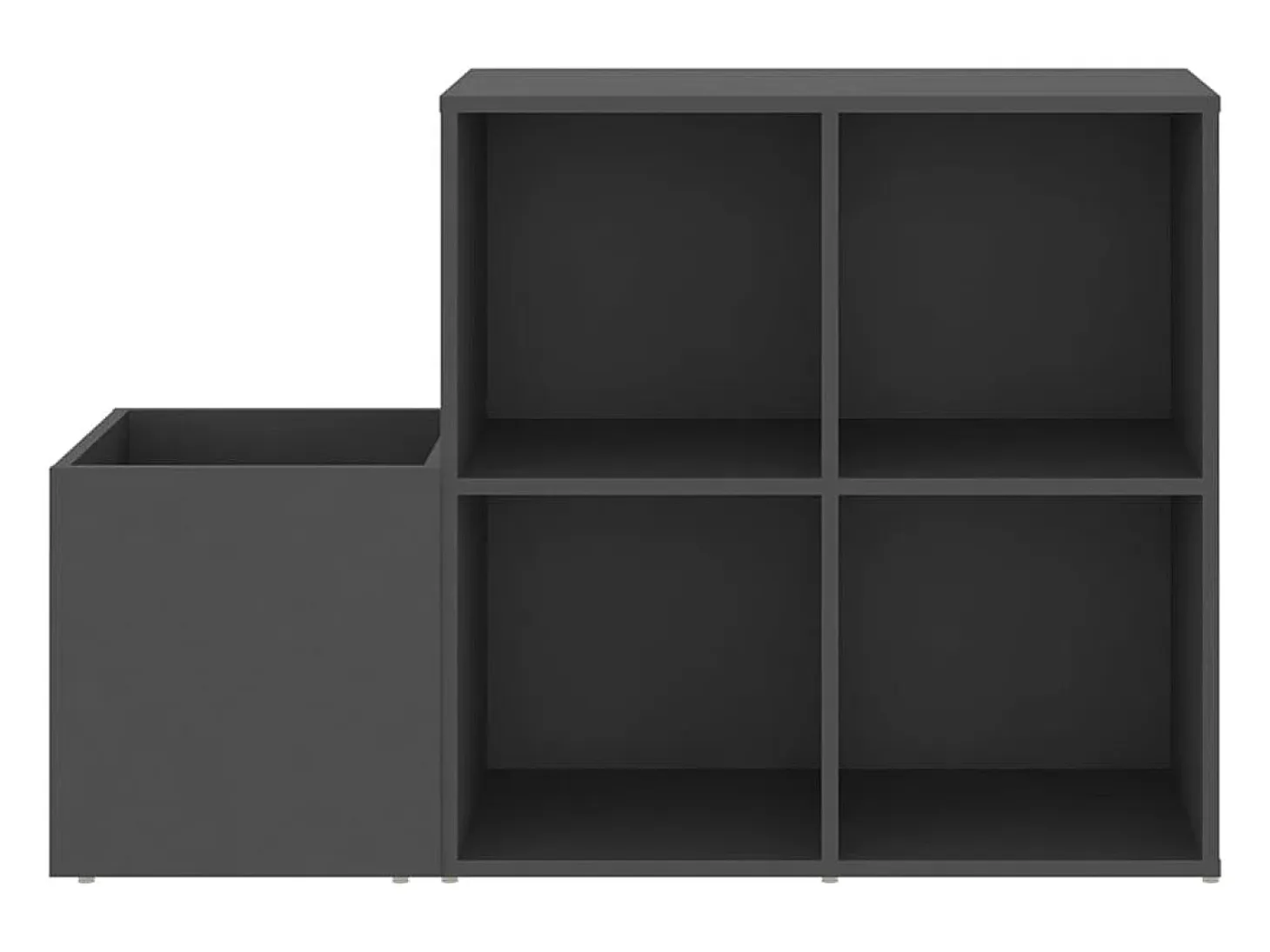 Zapatero de recibidor madera contrachapada gris 105x35,5x70 cm ES263980