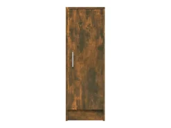 Zapatero de roble ahumado 32x35x92 cm Madera de ingeniería